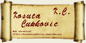 Košuta Čupković vizit kartica